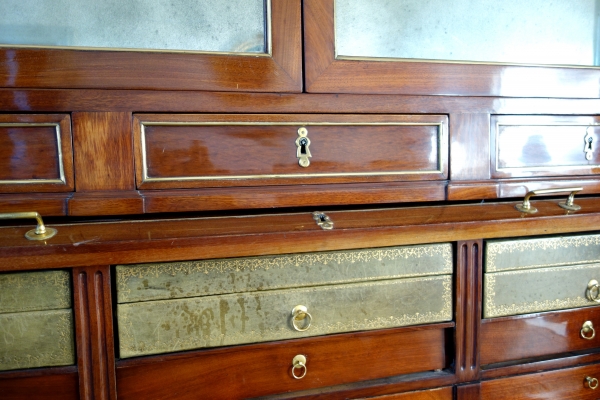 Louis XVI mahogany cylinder desk, late 18th century