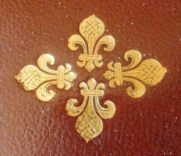 Bureau cylindre en citronnier et acajou, fin de l'époque Louis XVI