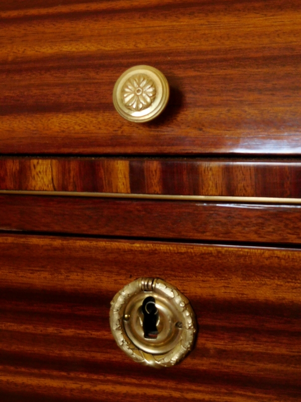 Louis XVI mahogany cylinder desk stamped Macret, circa 1780