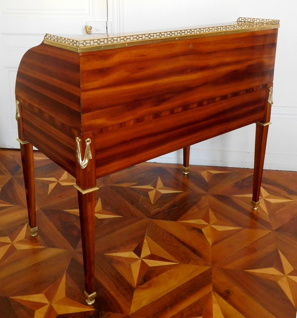 Louis XVI mahogany cylinder desk stamped Macret, circa 1780