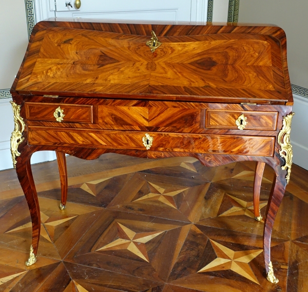 Léonard Boudin - Louis XV violet wood desk - mid 18th century - stamped