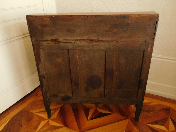 Topino : marquetry writing desk, Transition period - 18th century - stamped