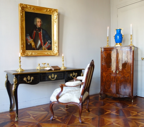 Early 18th century ebony and ormolu desk circa 1700