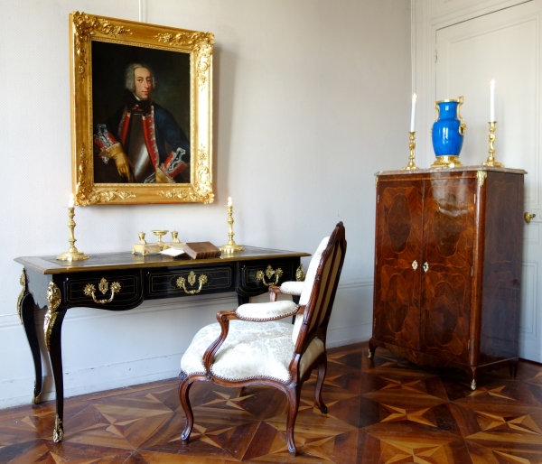 Early 18th century ebony and ormolu desk circa 1700