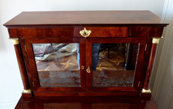 Empire mahogany and ormolu cabinet, early 19th century circa 1810