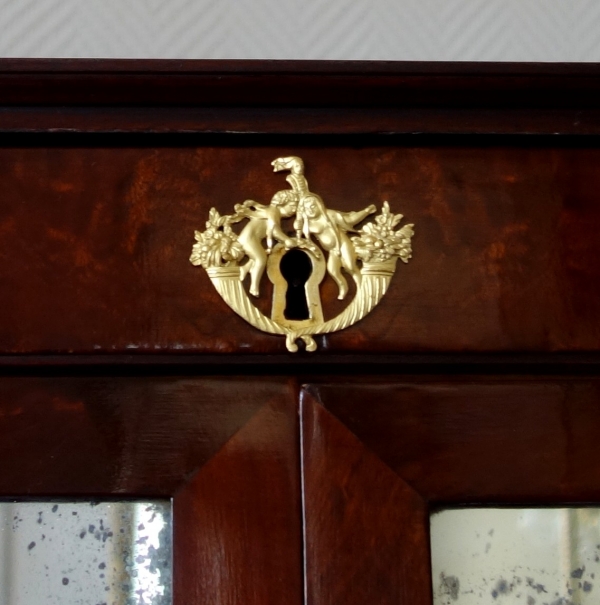 Empire mahogany and ormolu cabinet, early 19th century circa 1810