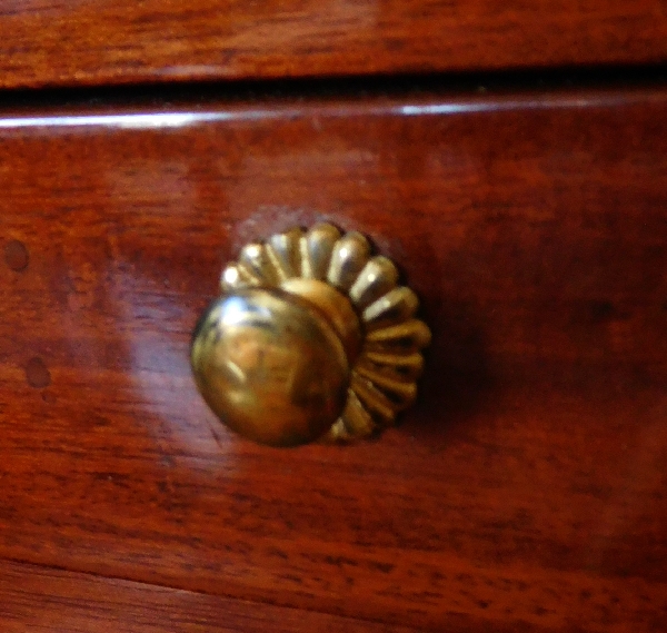 Mahogany bedside table, Louis XVI period, 18th century