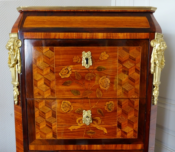 Transition marquetry chiffonier attributed to Nicolas Petit - 18th century circa 1770