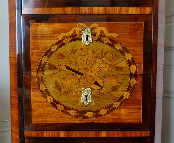 Transition marquetry chiffonier attributed to Nicolas Petit - 18th century circa 1770