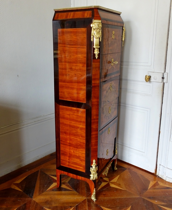 Transition marquetry chiffonier attributed to Nicolas Petit - 18th century circa 1770