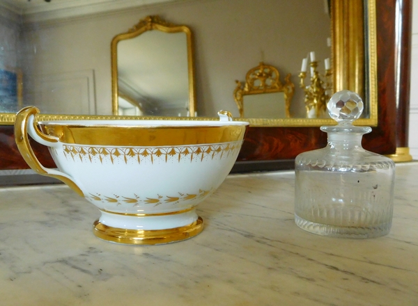 Empire mahogany and ormolu dressing table, early 19th century circa 1815