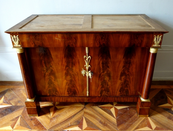 Empire mahogany commode attributed to Jacob Desmalter, 19th century