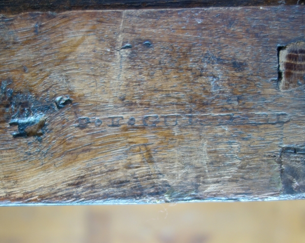 Louis XVI marquetry commode stamped Guignard, circa 1780