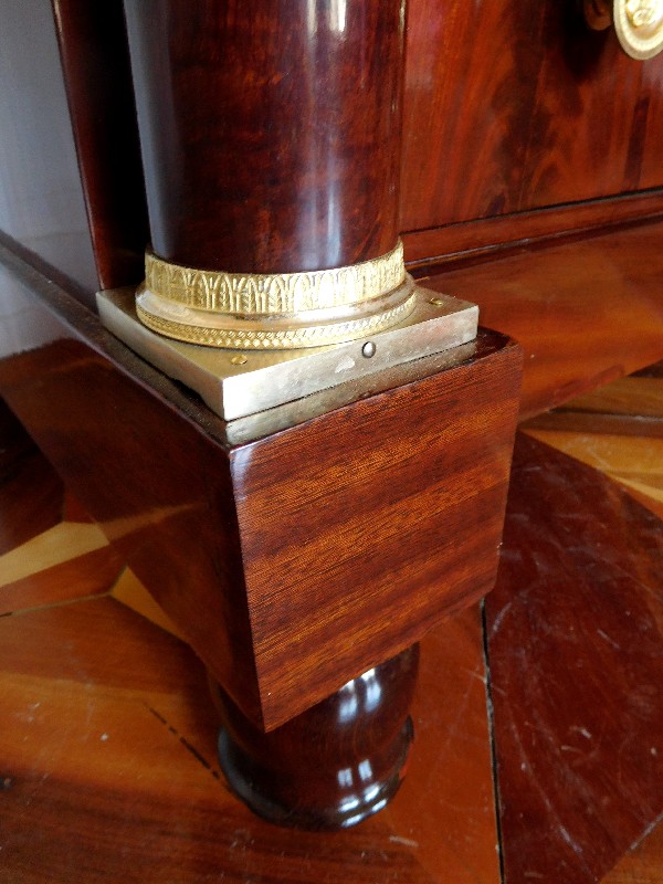 French Empire mahogany and ormolu chest of drawers / commode