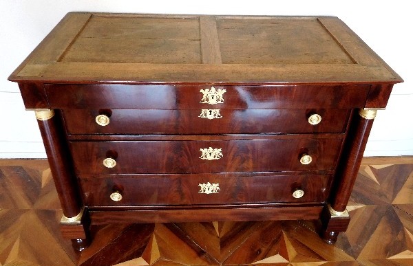 French Empire mahogany and ormolu chest of drawers / commode