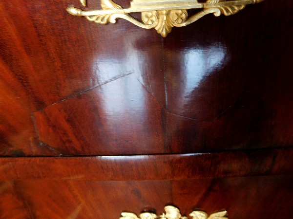 French Empire mahogany and ormolu chest of drawers / commode