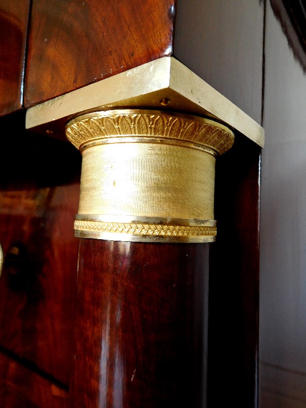 French Empire mahogany and ormolu chest of drawers / commode