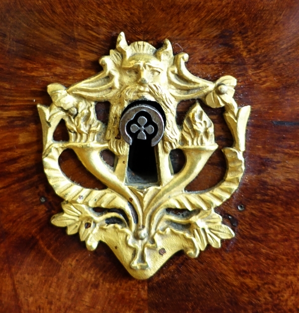 Early 19th century Empire mahogany chest of drawers, ormolu ornamentation