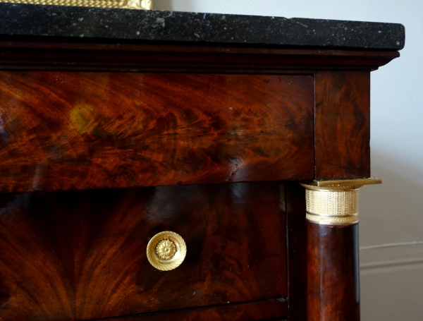 Empire mahogany commode / chest of drawers, France, early 19th century circa 1820