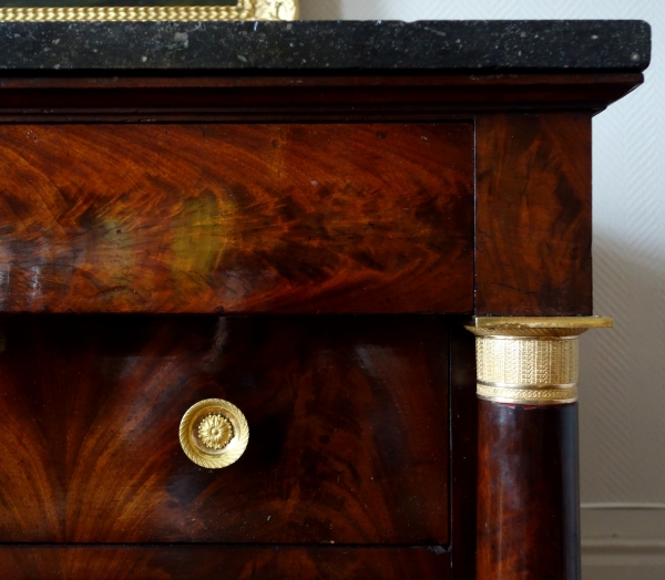 Empire mahogany commode / chest of drawers, France, early 19th century circa 1820