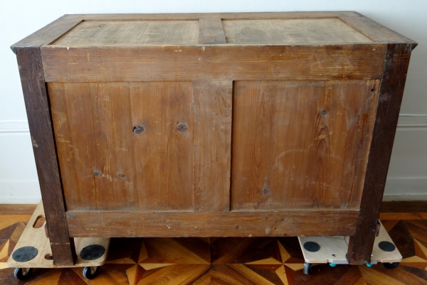 French Empire mahogany chest of drawers or commode - ormolu bronzes attributed to Ravrio