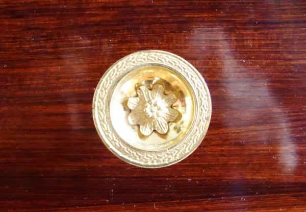 Empire mahogany and ormolu commode, attributed to Marcion