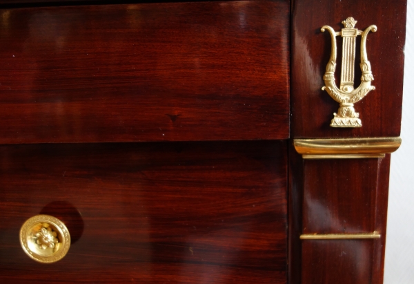 Empire mahogany and ormolu commode, attributed to Marcion