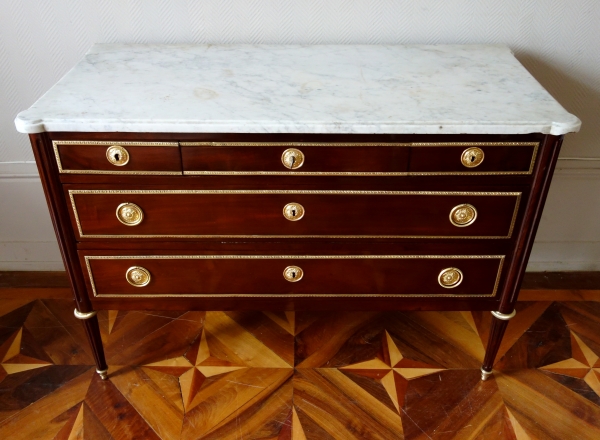 Etienne Avril : Louis XVI mahogany and ormolu commode - stamped