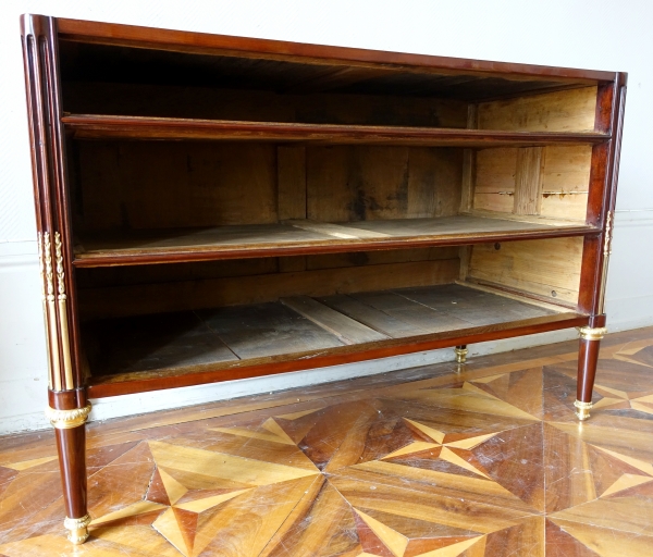 Stockel : Louis XVI mahogany & ormolu chest of drawers - late 18th century - stamped