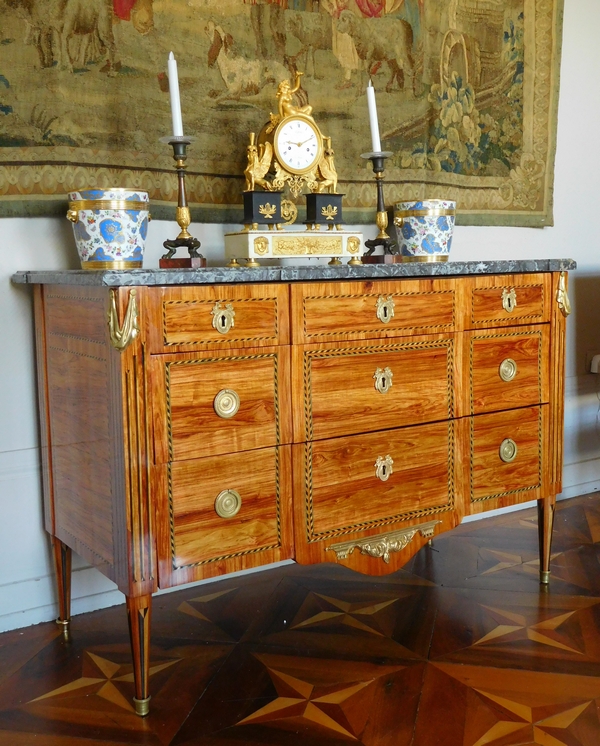 Jacques Birckle : Louis XVI commode / chest of drawers - stamped - circa 1780