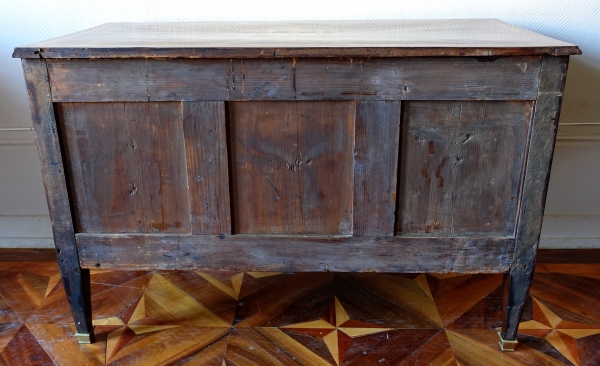 Louis XVI marquetry commode / chest of drawers attributed to Courte or Demoulin - 18th century