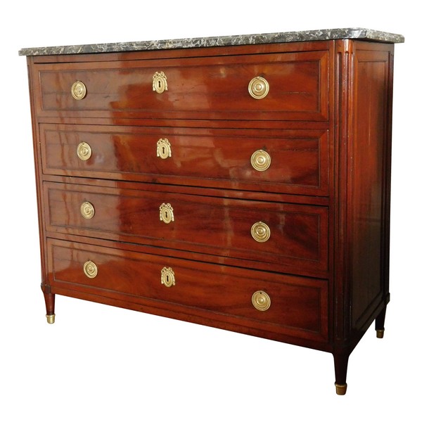 Fidelys Schey : mahogany Louis XVI commode - stamped