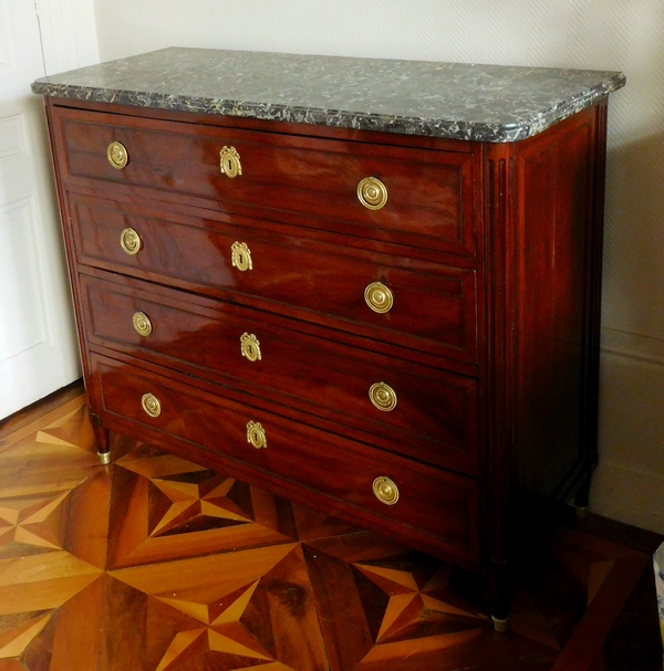 Fidelys Schey : mahogany Louis XVI commode - stamped