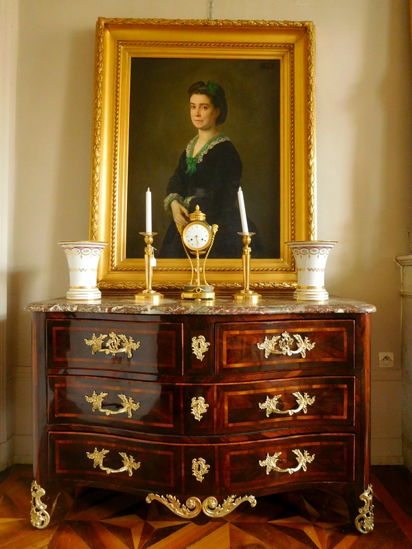 Pierre Flechy : Regency-style commode / chest of drawers, Louis XV production