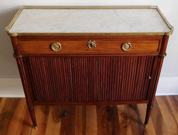 Rare Louis XVI mahogany commode, France, late 18th century