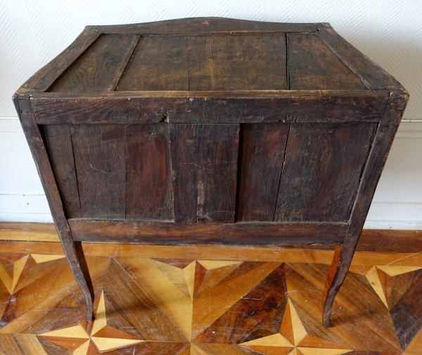 Jean Lapie : small Louis XV marquetry commode, 18th century - stamped