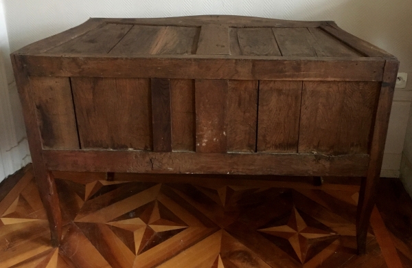 JB Galet - Louis XV marquetry commode, mid 18th century, stamped