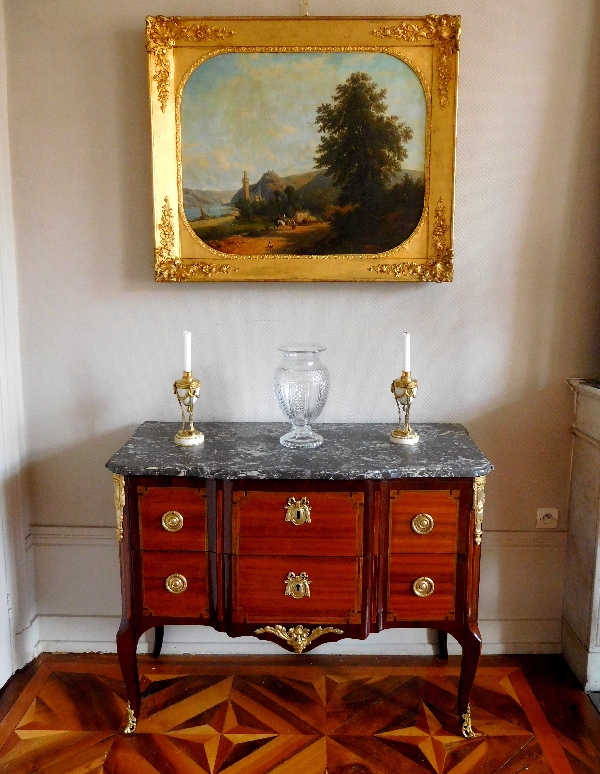 Louis XV Louis XVI Transition marquetry chest of drawers - France, 18th century circa 1770