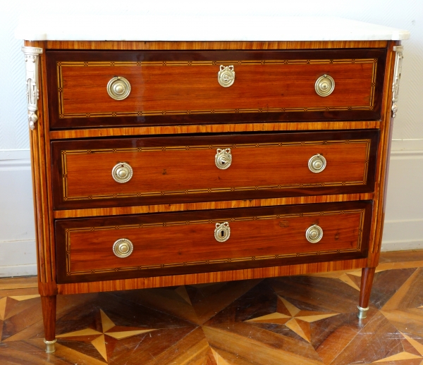 Louis XVI marquetry commode / writing desk, 18th century Parisian work