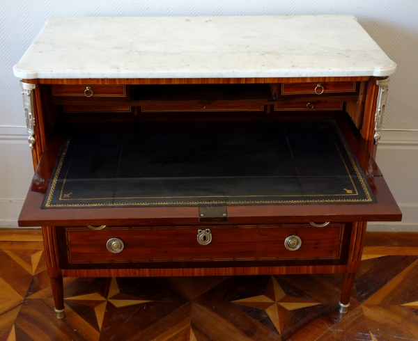 Louis XVI marquetry commode / writing desk, 18th century Parisian work