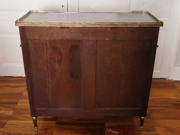 Mahogany writing desk - commode - chest of drawers, Louis XVI period (18th century)