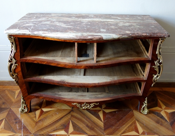 AA Lardin : Louis XV marquetry commode / chest of drawers - 18th century circa 1750