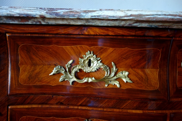 AA Lardin : Louis XV marquetry commode / chest of drawers - 18th century circa 1750