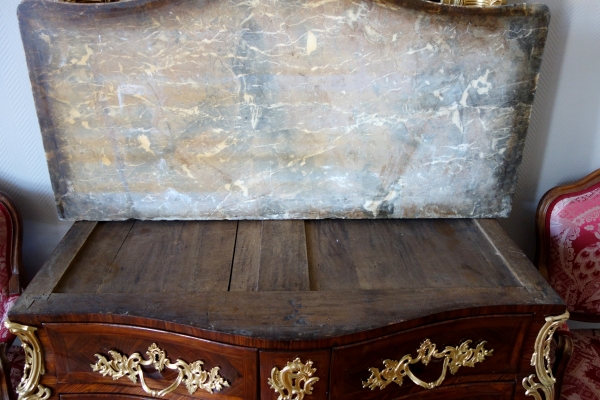 IB Gautier : Louis XV violetwood commode / chest of drawers - 18th century circa 1750 - stamped