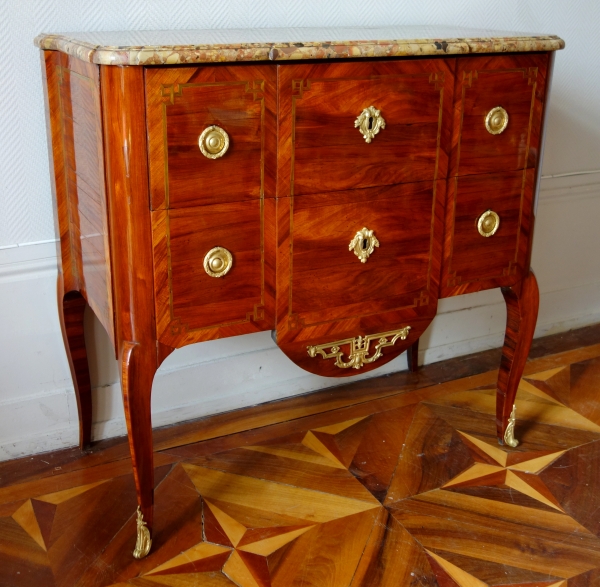 Guillaume Kemp : Transition rosewood chest of drawers / commode, signed