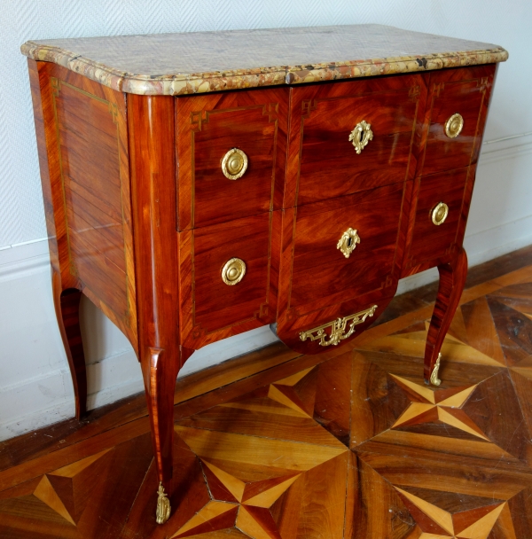 Guillaume Kemp : Transition rosewood chest of drawers / commode, signed