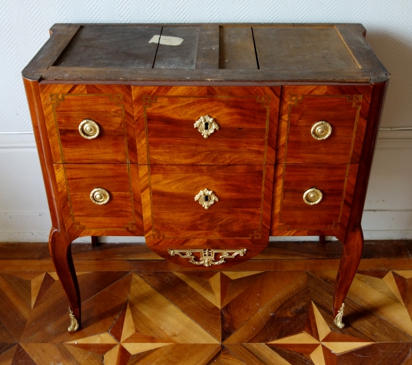 Guillaume Kemp : Transition rosewood chest of drawers / commode, signed