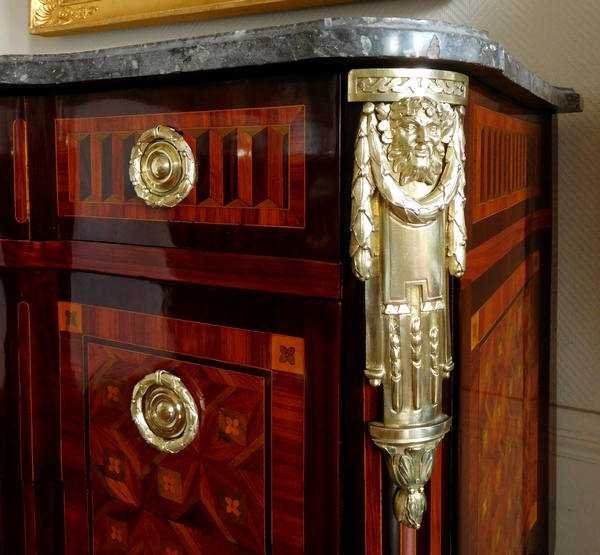 Pierre Macret : marquetry commode / chest of drawers, 18th century circa 1775 - stamped