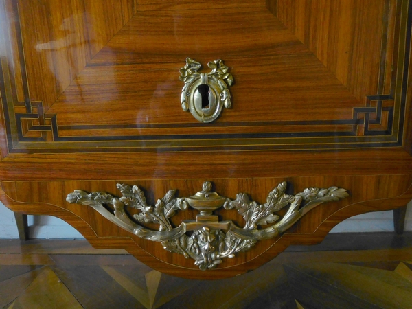 François Reizell : marquetry commode, 18th century - Transition period - stamped