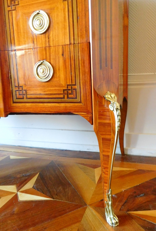 François Reizell : marquetry commode, 18th century - Transition period - stamped